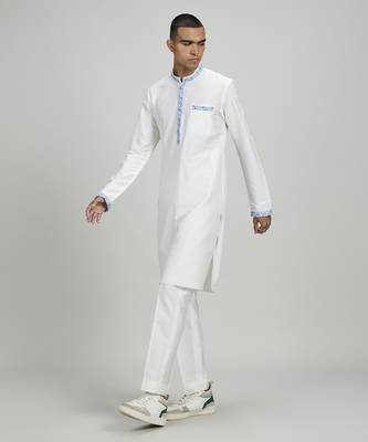 Off-white pixel printed dashiki kurta set 2