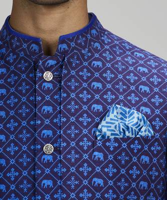 Indigo patola printed layered bandhi jacket 3