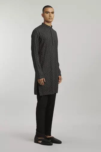 Ebony leon printed kurta pant set