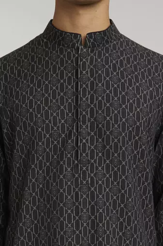 Ebony leon printed kurta pant set