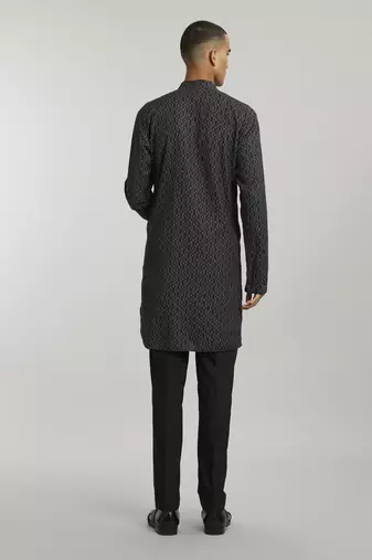 Ebony leon printed kurta pant set