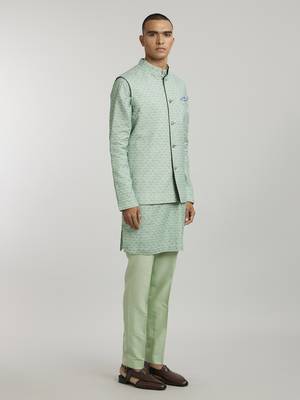 Sage falcon printed bandhi jacket 2