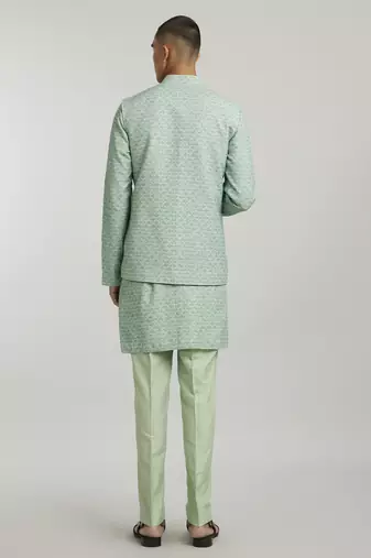 Sage falcon printed bandhi jacket