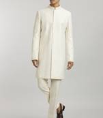 Ivory starrio embroidered sherwani jacket