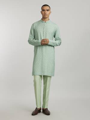 Sage falcon printed kurta pant set 1