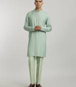 Sage falcon printed kurta pant set