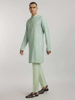 Sage falcon printed kurta pant set 2