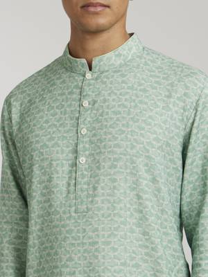 Sage falcon printed kurta pant set 3