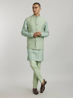 Sage starrio embroidered bandhi jacket 1