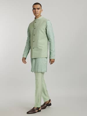 Sage starrio embroidered bandhi jacket 2