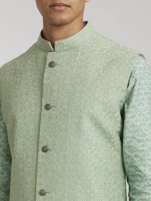 Sage starrio embroidered bandhi jacket 3