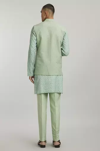 Sage starrio embroidered bandhi jacket