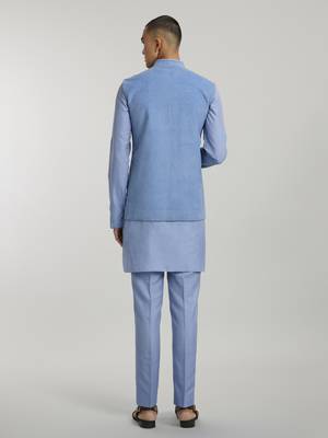 Teal corduroy classic bandhi jacket 4