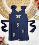 Baby Girls Embrodairy South Indian Traditional Pattu Pavadai Tapeta Silk Lehenga Choli Dress For Baby Girls