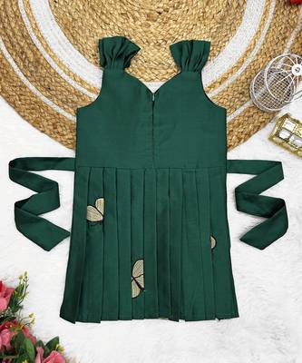 Baby Girls Embrodairy South Indian Traditional Pattu Pavadai Tapeta Silk  Frocks Dresses For Baby Girls 2