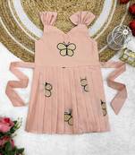 Baby Girls Embrodairy South Indian Traditional Pattu Pavadai Tapeta Silk Frocks Dress For Baby Girls