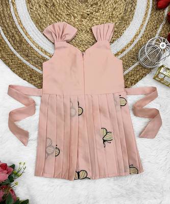 Baby Girls Embrodairy South Indian Traditional Pattu Pavadai Tapeta Silk Frocks Dress For Baby Girls 2