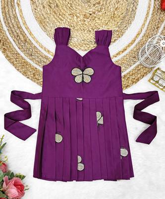 Baby Girls Embrodairy South Indian Traditional Pattu Pavadai Tapeta Silk Frocks Dress For Baby Girls 1