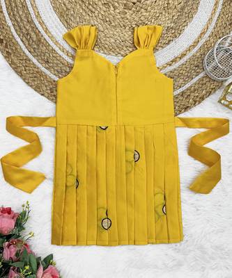 Baby Girls Embrodairy South Indian Traditional Pattu Pavadai Tapeta Silk Frocks Dress For Baby Girls 2