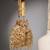 Anekaant droop champagne mirror work quirky embellished faux silk potli
