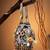 Anekaant tipify grey & multi mirror work embellished fabric potli