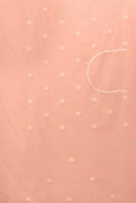 Peach Sequin embroidered Georgette Saree With Unstitch Blouse Piece 5