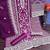 Wine embroidary and coding work heavy butterfly net with japan satin semistitched salwar suit