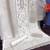 Off white embroidary and coding work heavy butterfly net with japan satin semistitched salwar suit