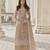 Chiku embroidary and coding work heavy butterfly net with japan satin semistitched salwar suit