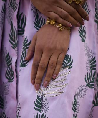 Pink base floral leaf print co ord set 3
