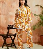 Womustard co ords set