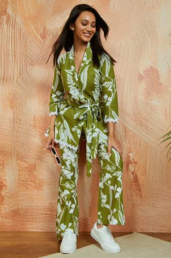 Women's green co ords set
