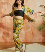 Womustard co ords set