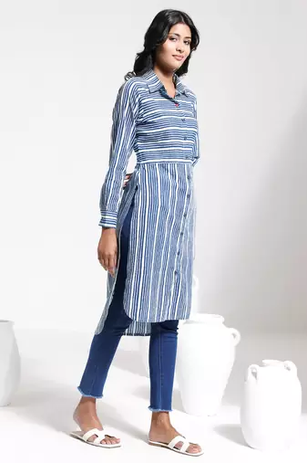 Woindigo blue kurta