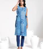 Women's indigo blue kurta