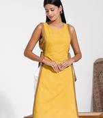 Women's mustard yellow kurta
