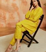 Womustard co ords set