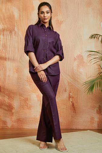Women's purple co ords set