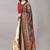 beige Digital Floral Print Satin Silk  Lehenga Choli with Dupatta