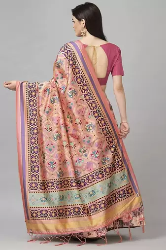 silver Floral Print Satin Silk  Lehenga Choli With Jacquard Unstitched Blouse and Assami Silk Thread Work Dupatta