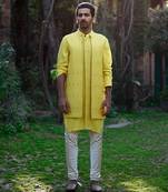 Sunset yellow juna mahal bandi set