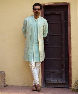 Mint green fateh bandi set 1