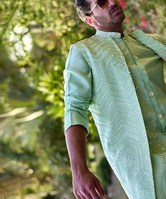 Mint green fateh bandi set 3