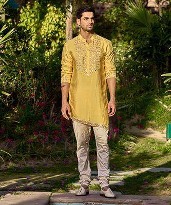 Sunset yellow jaisalmer bandi set 5