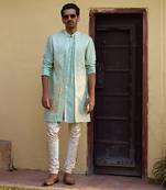 Mint green raas bandi set