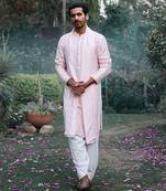 Powder pink jalalgarh kurta set