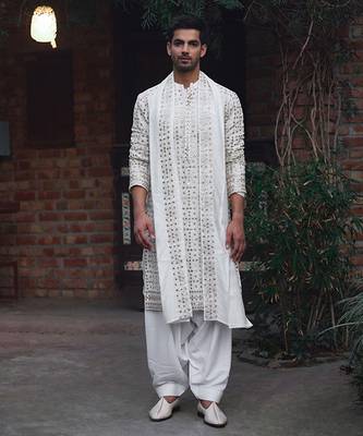 Ivory rahat kurta set 3
