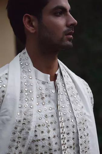 Ivory rahat kurta set