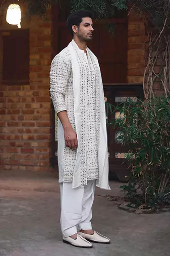 Ivory rahat kurta set