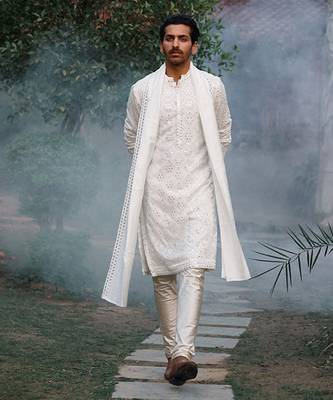 Ivory ranbir kurta (ivory) set 1